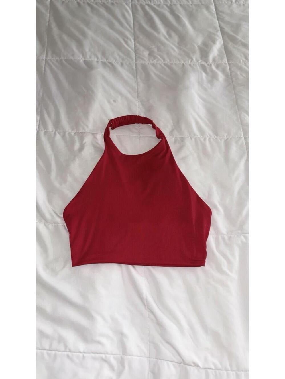 Red Better Be Halter Top Tank